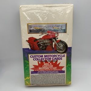 Vintage Thunder Custom Motorcycle Collector Cards SEALED Case
